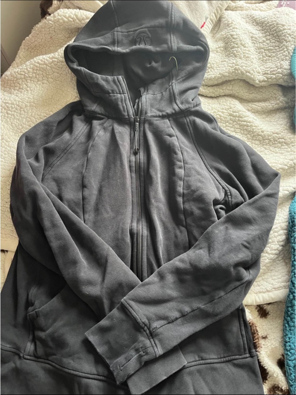 lululemon athletica Charcoal Gray Full-Zip Hoodie